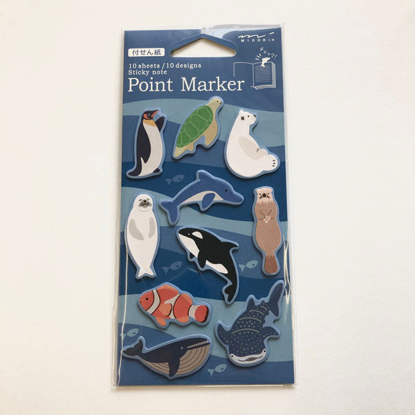 Point Marker Sticky Notes Aquarium von Midori