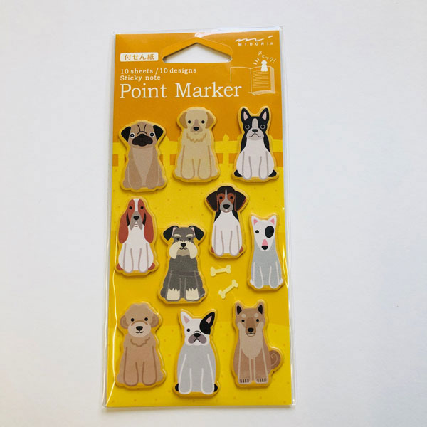 Point Marker Sticky Notes Dog von Midori