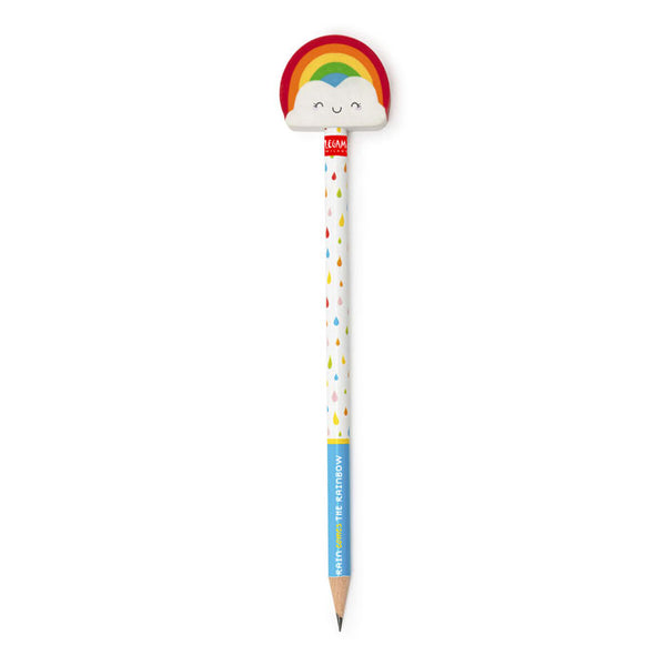 Bleistift mit Regenbogen-Gummi von Legami