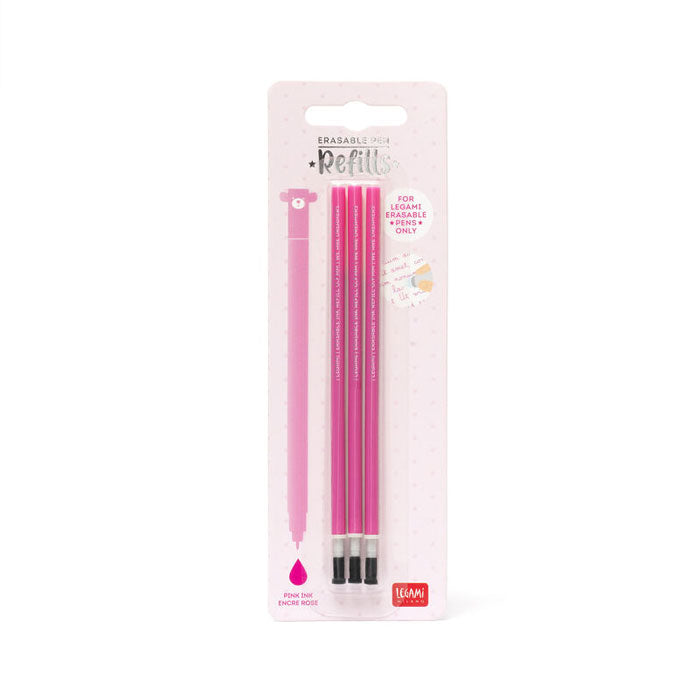 3er-Set Nachfüll Patrone rosa für Gelstift von Legami