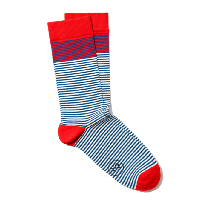 Socken Herren «BRETON STRIPES» Denim von Royalties