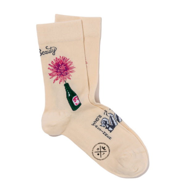 Socken Frauen «DAHLIA» Ivoire von Royalties