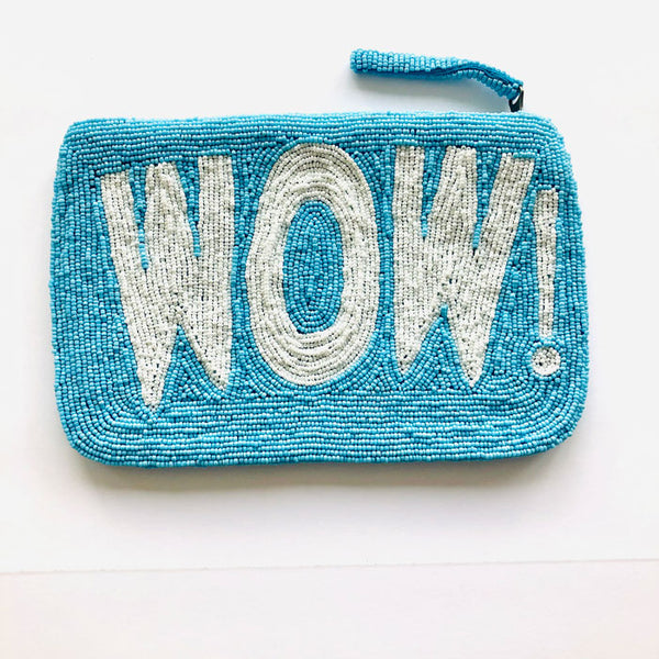 Beaded Purse «Wow!» in light blue von The Jacksons