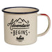 Emaille Becher «ADVENTURE» cream von Wild & Wolf - weloveyoulove
 - 1