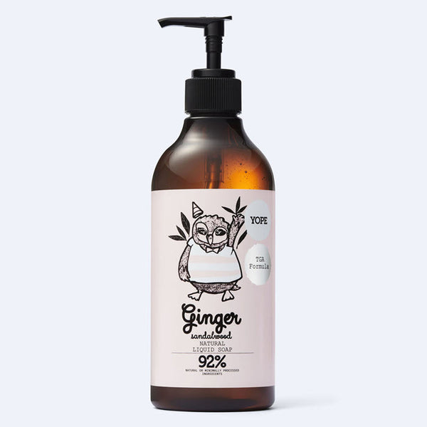 YOPE Natural Liquid Soap with TGA Formula «Ginger & Sandalwood»