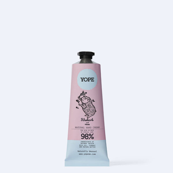 YOPE Natural Hand Cream «RHUBARB & ROSE»