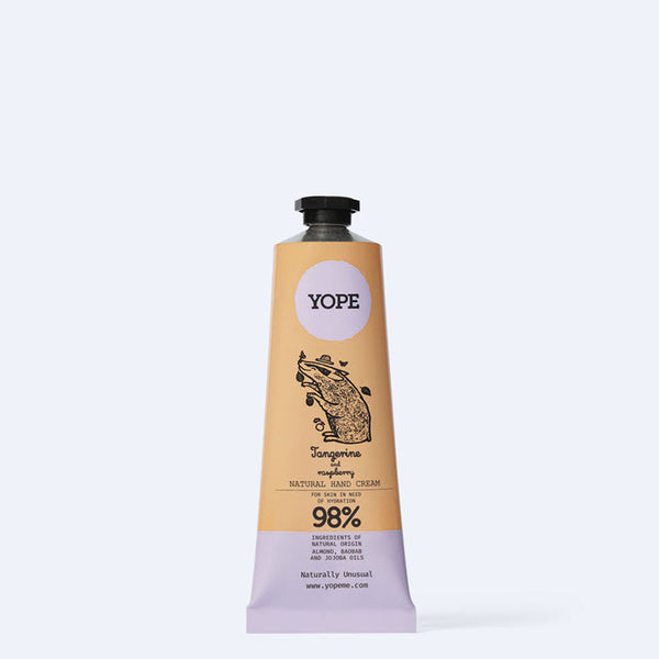 YOPE Natural Hand Cream «TANGERINE & RASPBERRY»