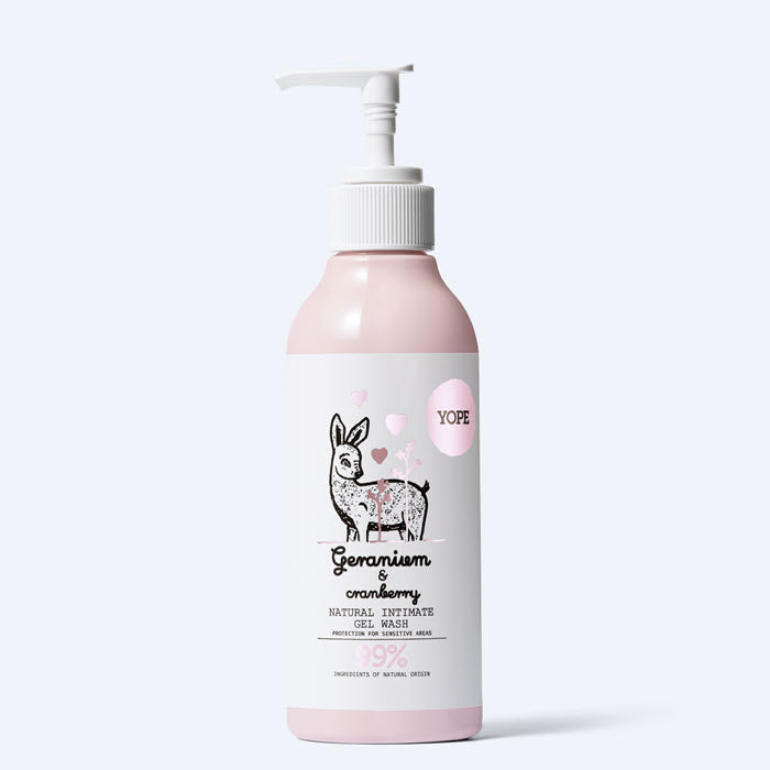 YOPE Natural INTIMATE GEL WASH «GERANIUM AND CRANBERRY»