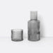 «Ripple» Small Carafe Set in smoked grey von Ferm Living