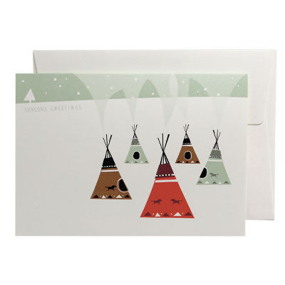 Karte «Five Tepees» von Pleased to meet - weloveyoulove
