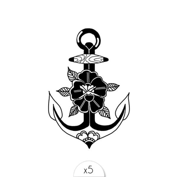 Tattoos «Flower Anchor» von Sioou