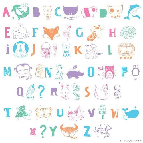 Lightbox Buchstaben-Set «ABC Kids Pastel» von A little lovely Company - weloveyoulove
 - 1