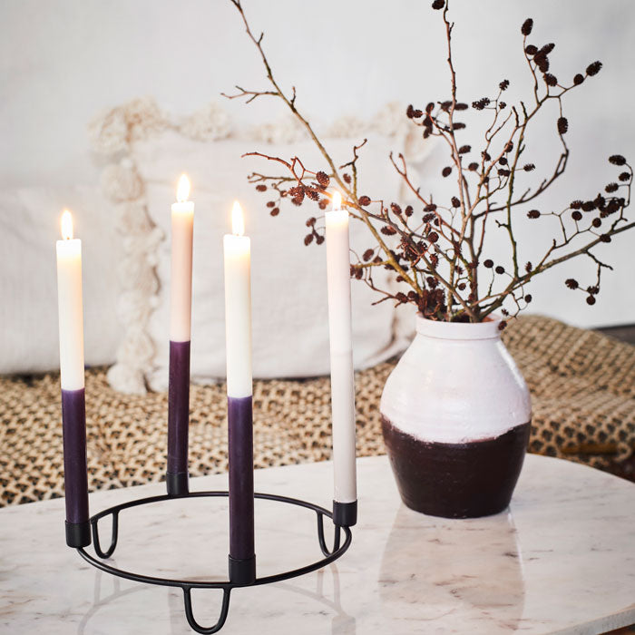 Steinvase in Off-white/dark brown von Madam Stoltz – weloveyoulove