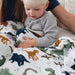 Big Kid Quilt Cotton Muslin «Dino Friends» von Little Unicorn