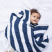 Quilt Cotton Muslin «NAVY STRIPE» von Little Unicorn